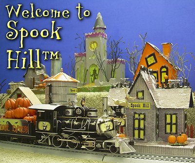 Welcome to Spook Hill<sup><small>TM</small></sup>, a 100% original collection of craft projects for your Halloween trains and towns.